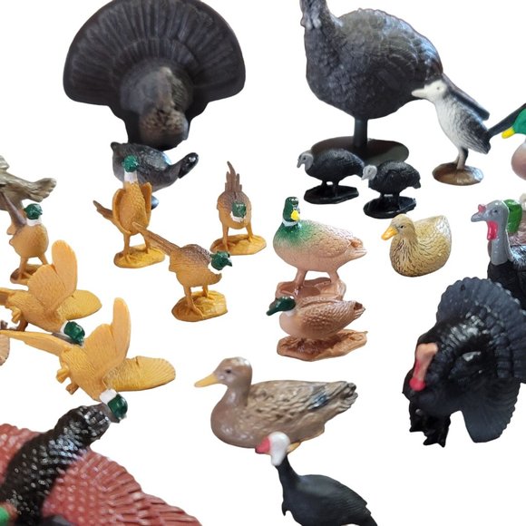 Lot of birds ducks figurines perfect for cake toppers, train sets, and diorama - Picture 5 of 14